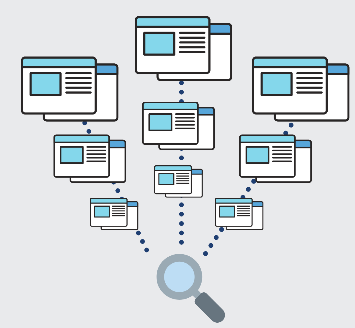 An image showing how techspert.io's crawler works.